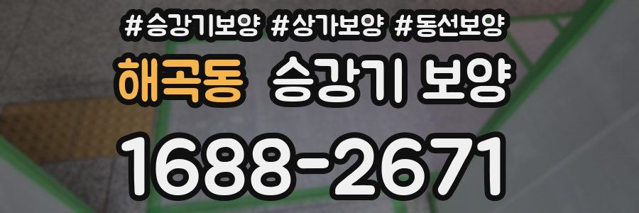 해곡동 승강기 보양