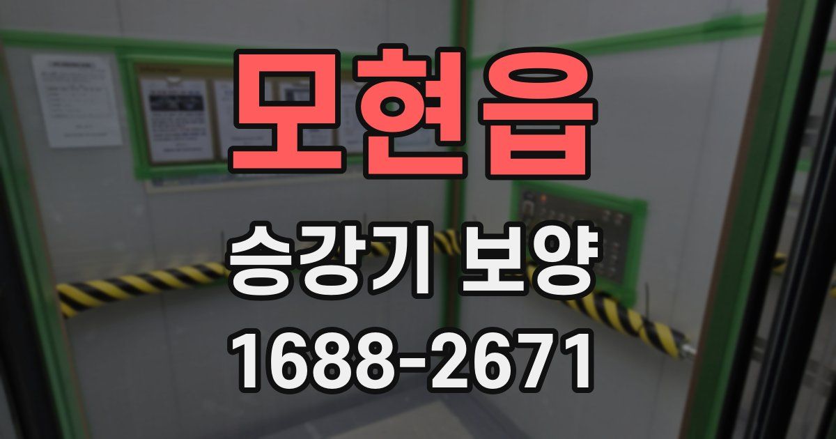 모현읍 승강기 보양