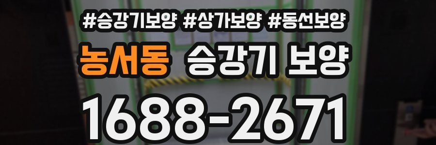 농서동 승강기 보양