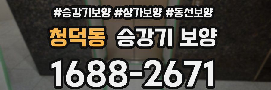 청덕동 승강기 보양