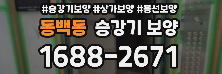 동백동 승강기 보양