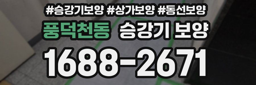 풍덕천동 승강기 보양