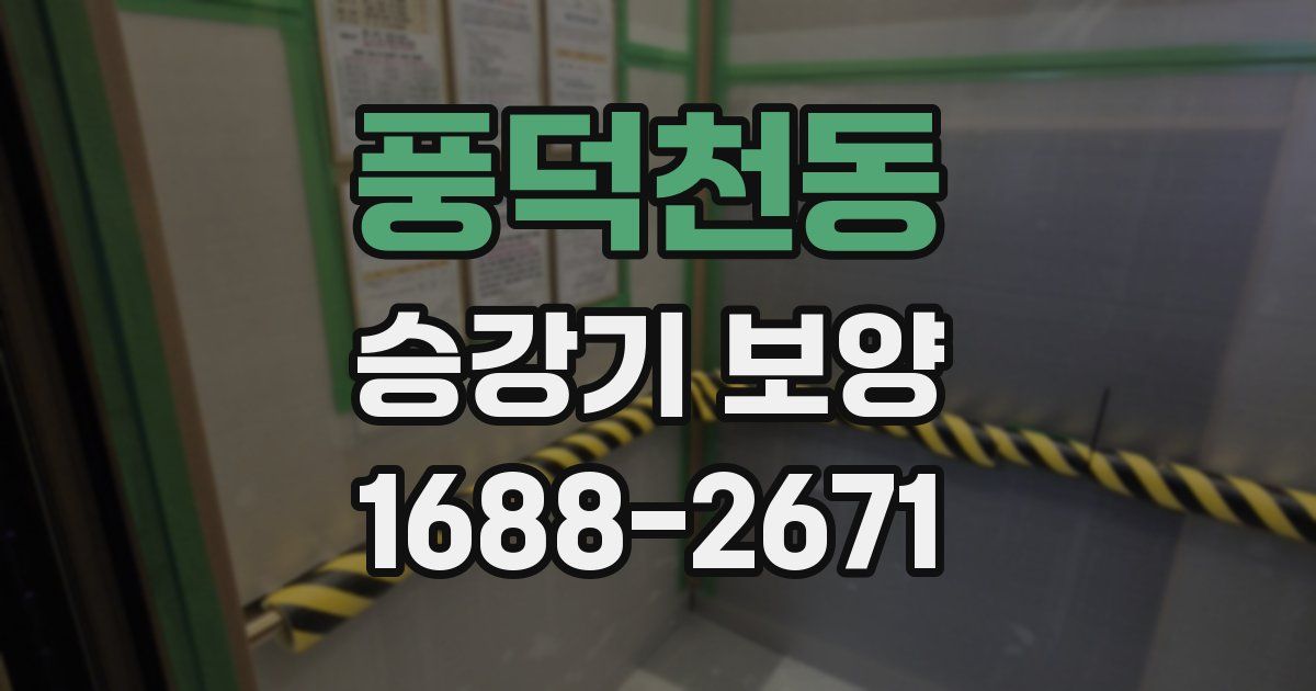 풍덕천동 승강기 보양
