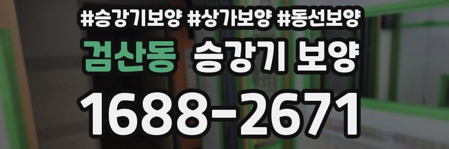 검산동 승강기 보양