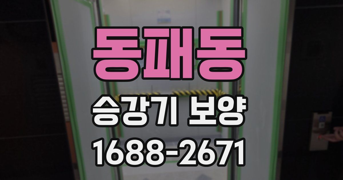 동패동 승강기 보양