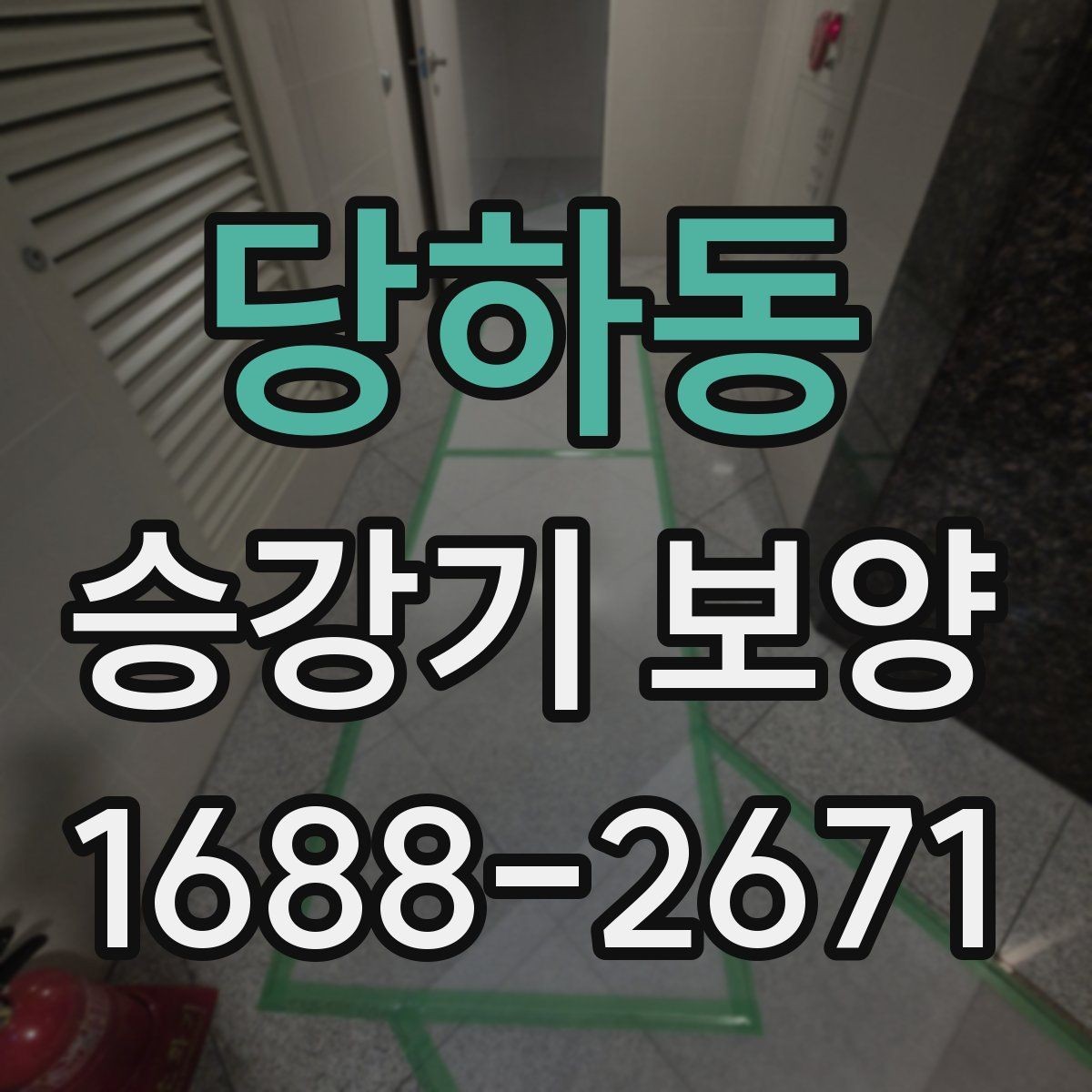 당하동 승강기 보양 진행 시 담당자와 맞춰야 할 사항