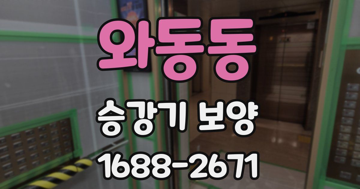 와동동 승강기 보양