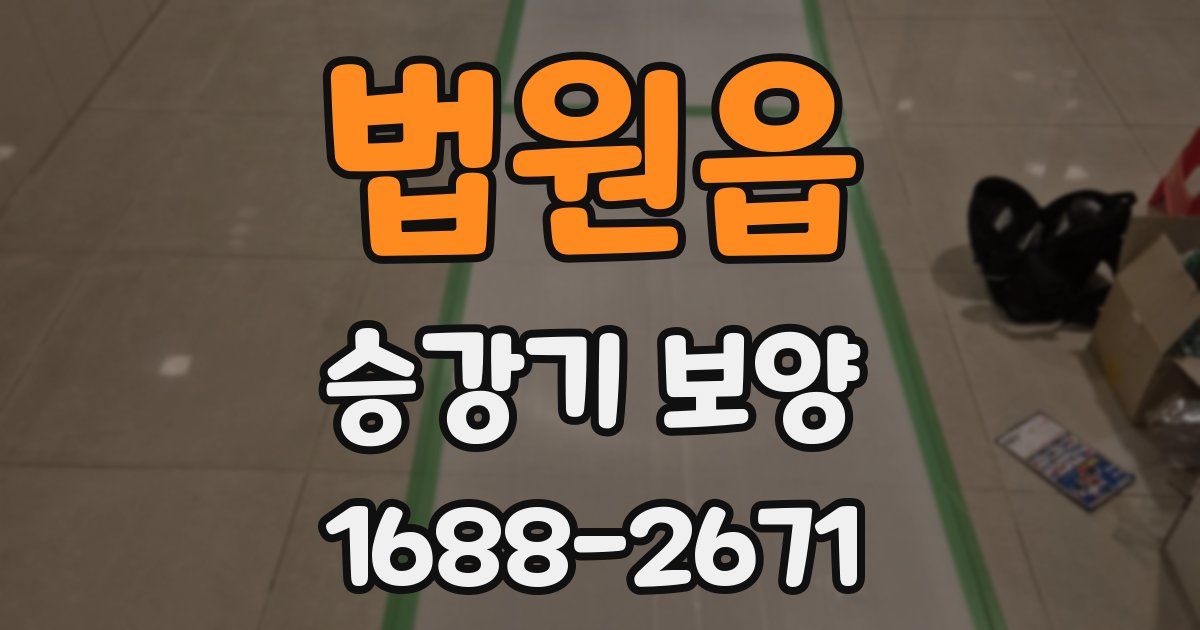 법원읍 승강기 보양