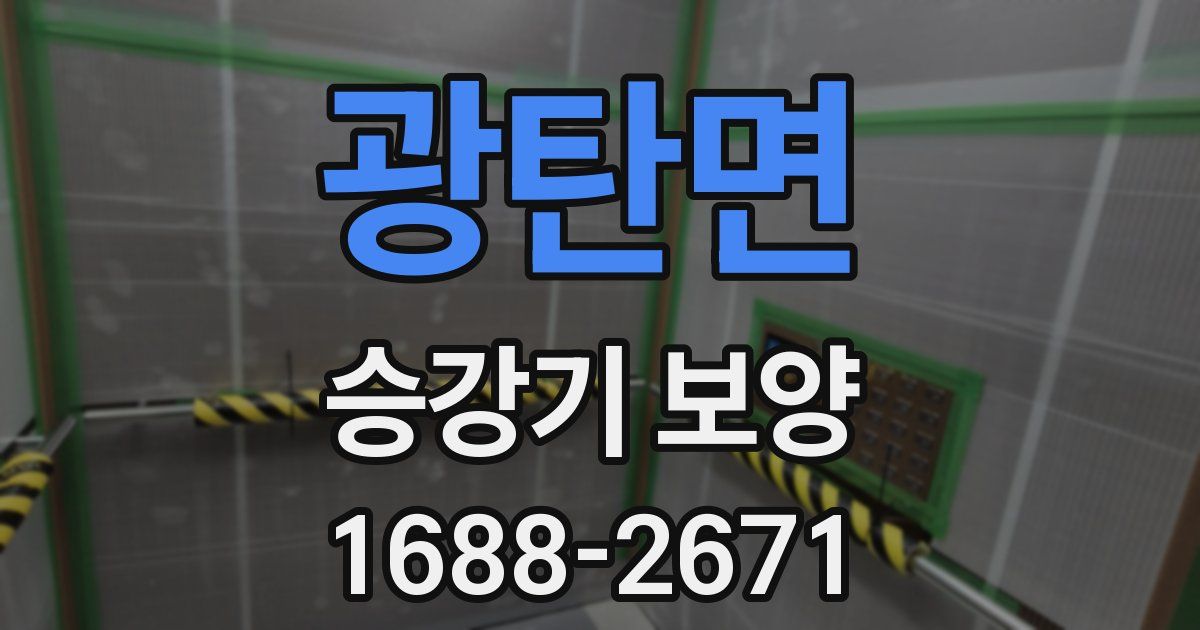 광탄면 승강기 보양