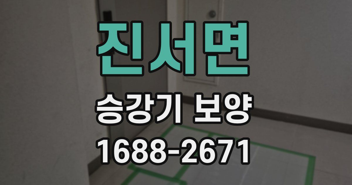 진서면 승강기 보양