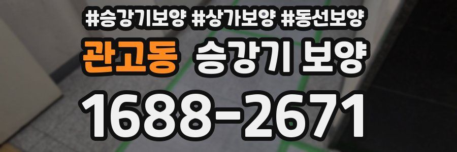 관고동 승강기 보양