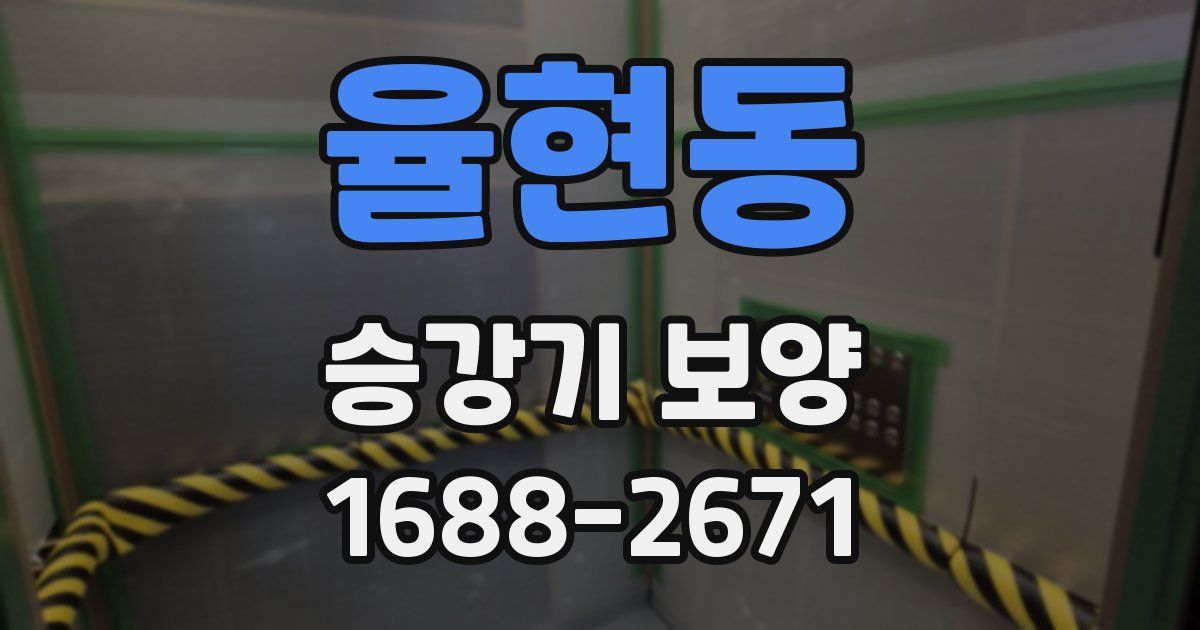 율현동 승강기 보양