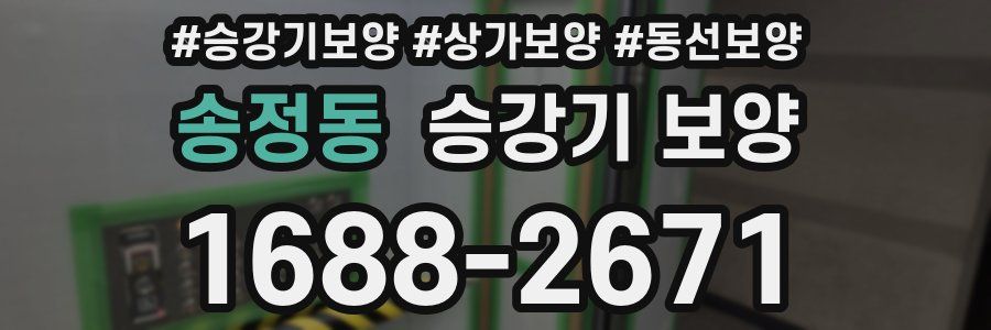 송정동 승강기 보양