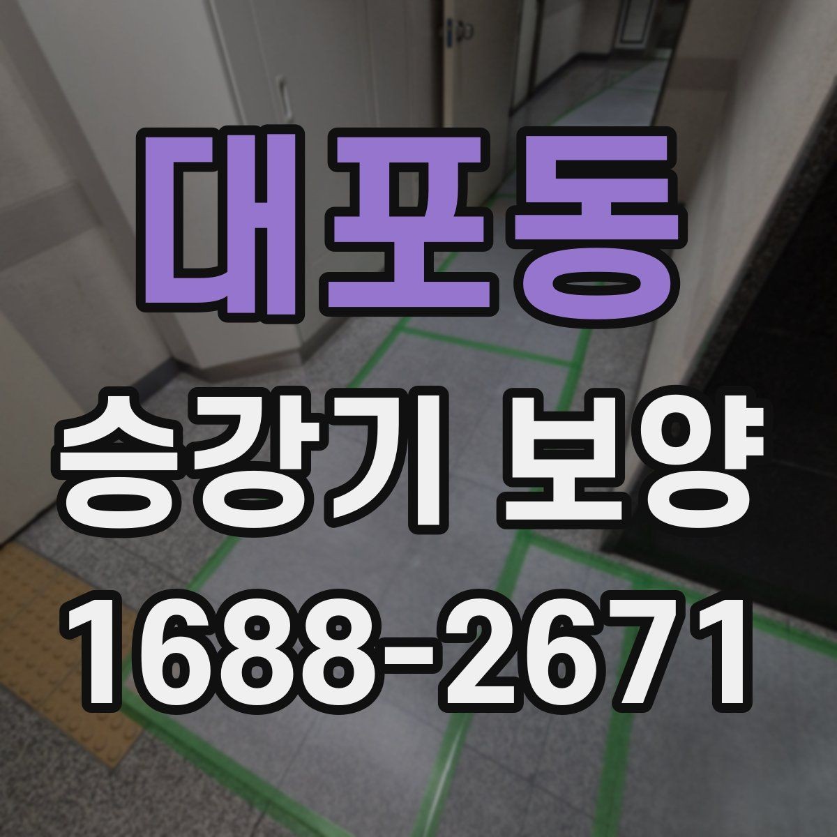 대포동 승강기 보양 공사에서 체크할 마감 상태