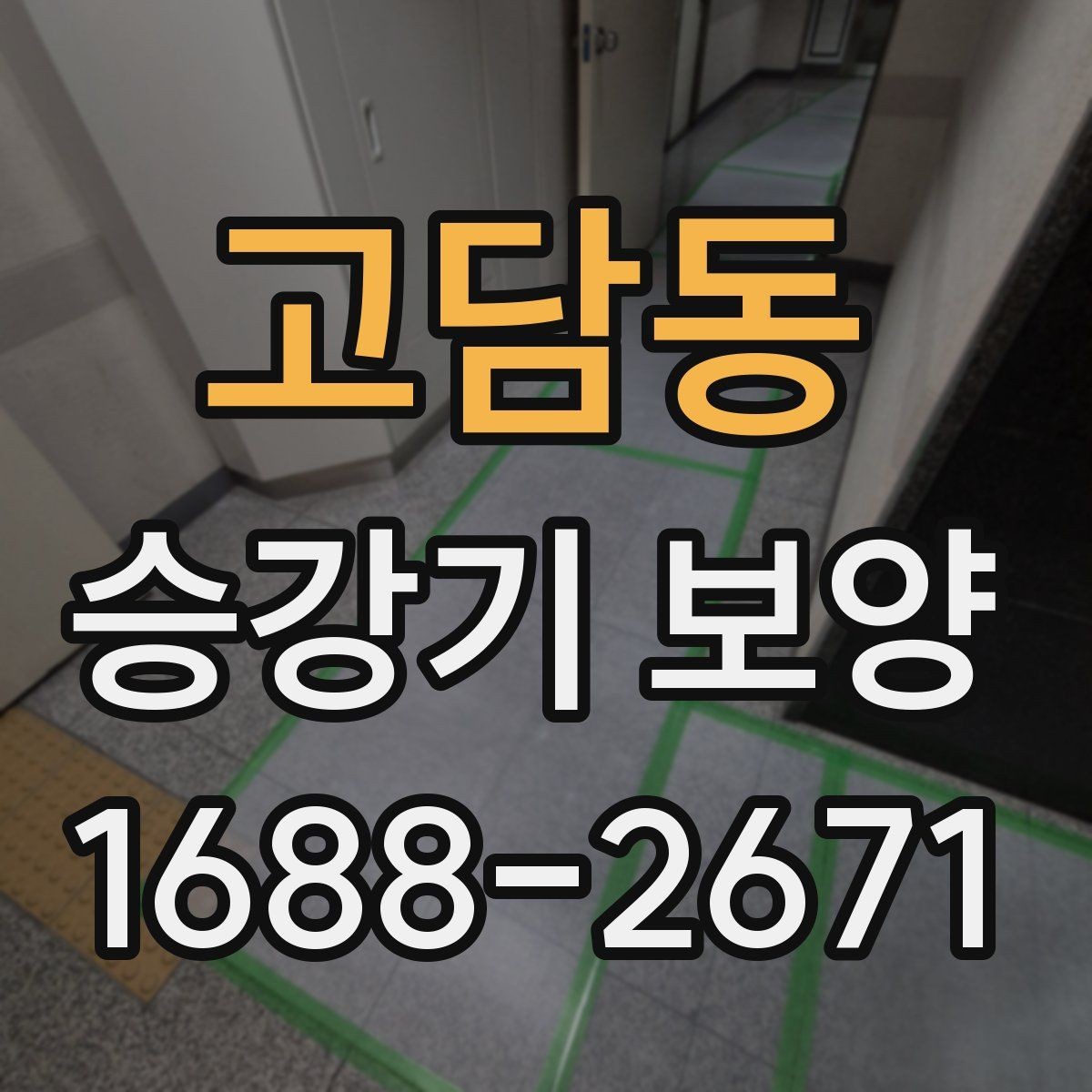 고담동 승강기 보양 작업 범위는 어디까지일까