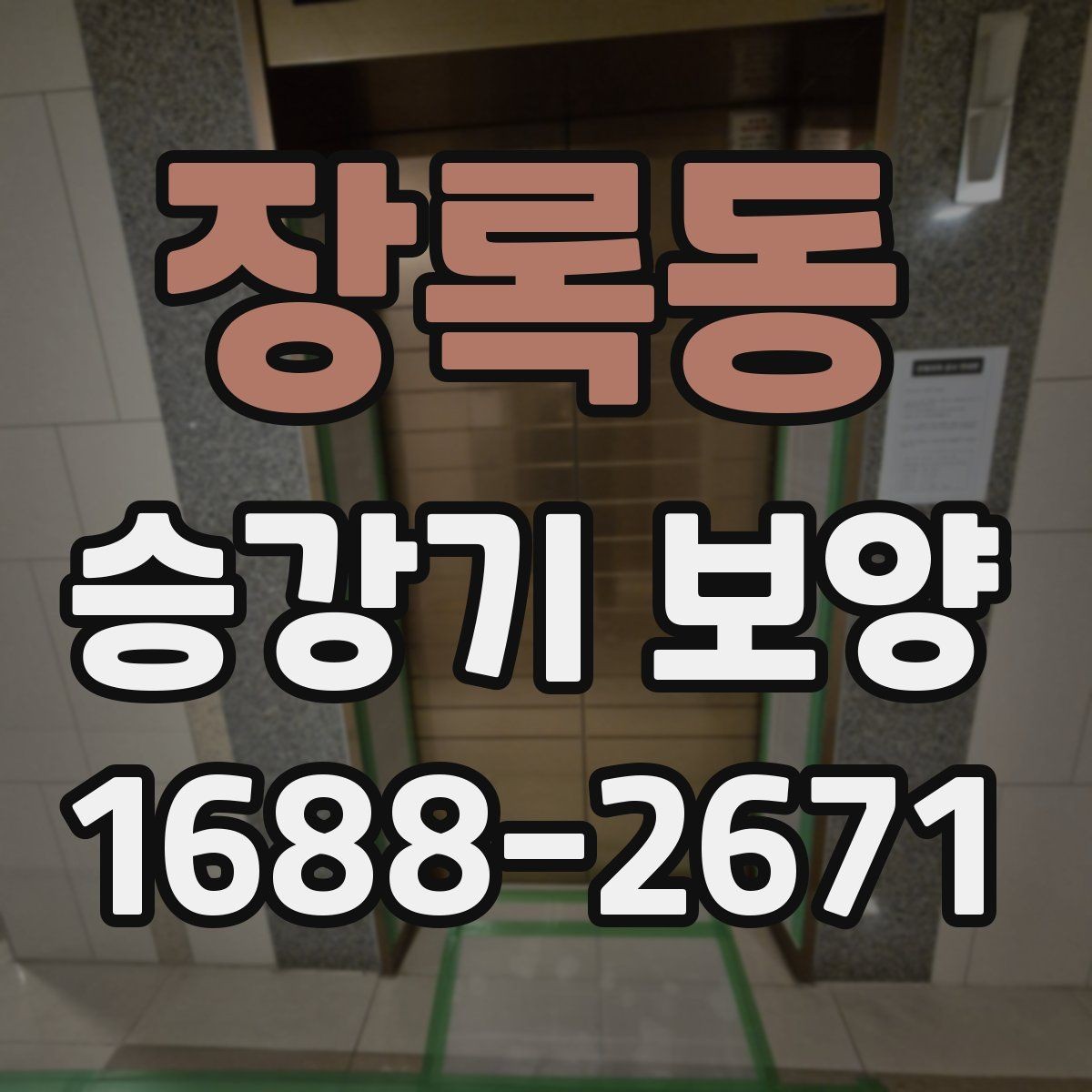 장록동 승강기 보양 적용 전 현장 상태를 살피는 법