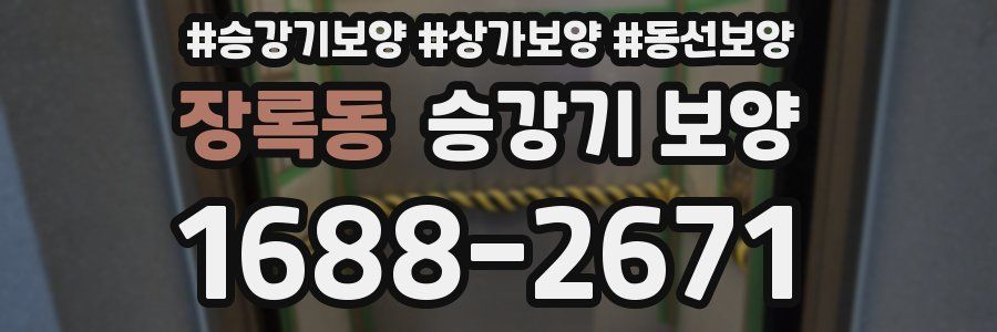 장록동 승강기 보양