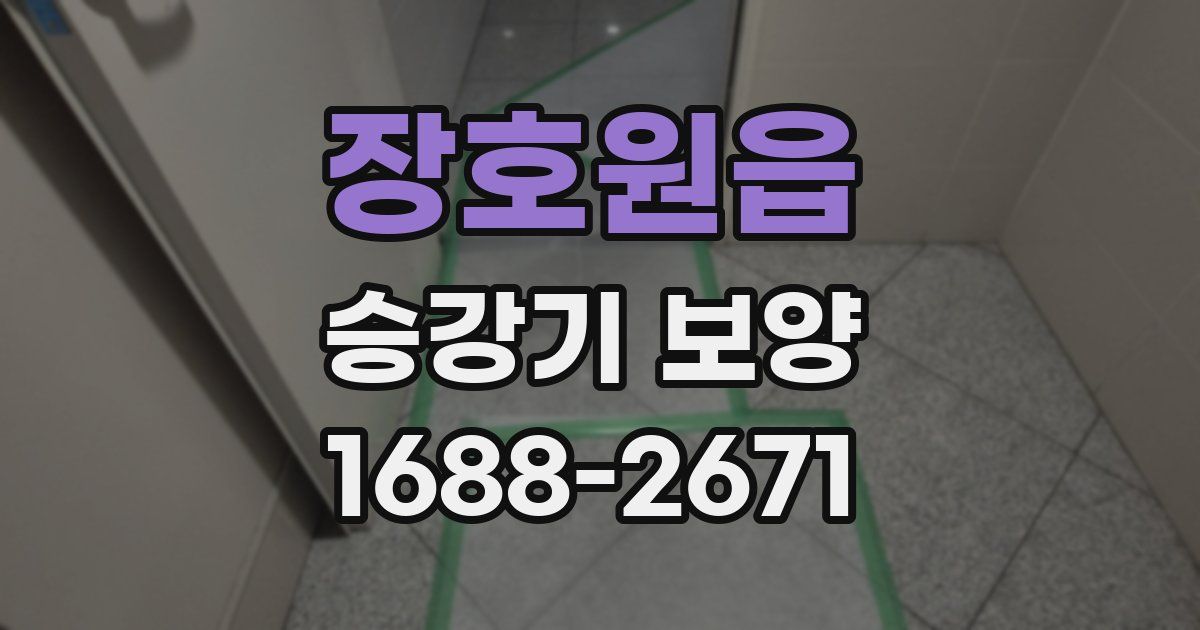장호원읍 승강기 보양