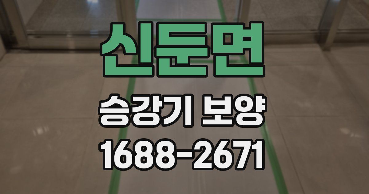 신둔면 승강기 보양