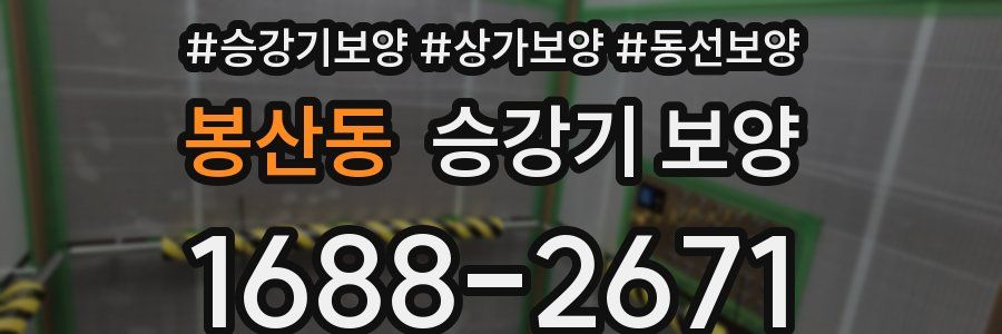 봉산동 승강기 보양