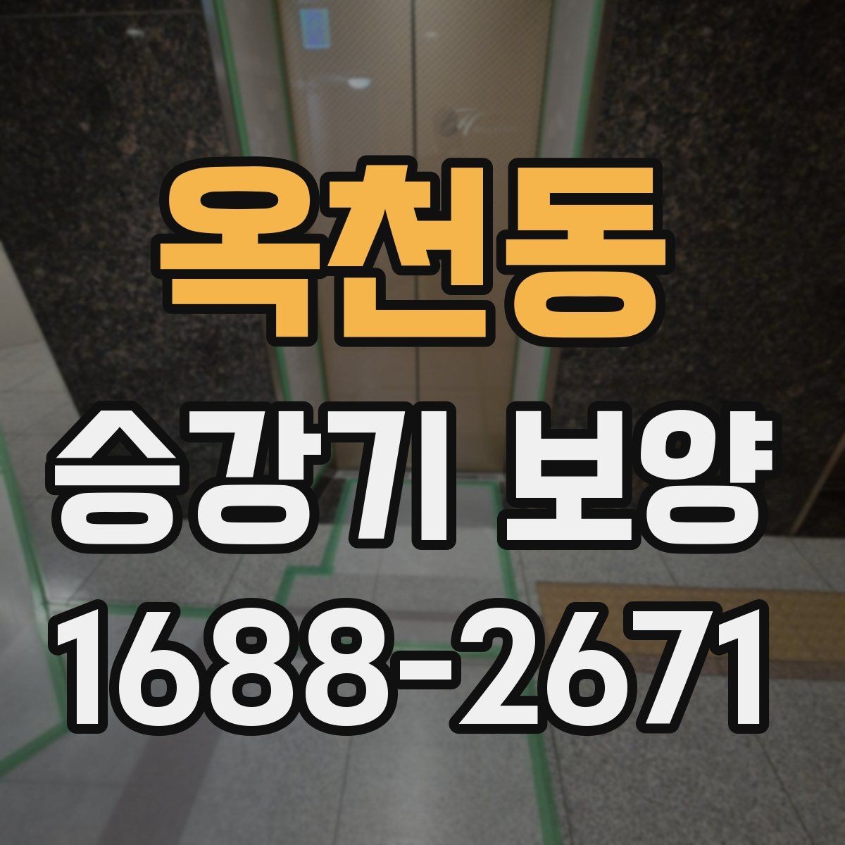 옥천동 승강기 보양 전 현장 점검 항목 모아보기