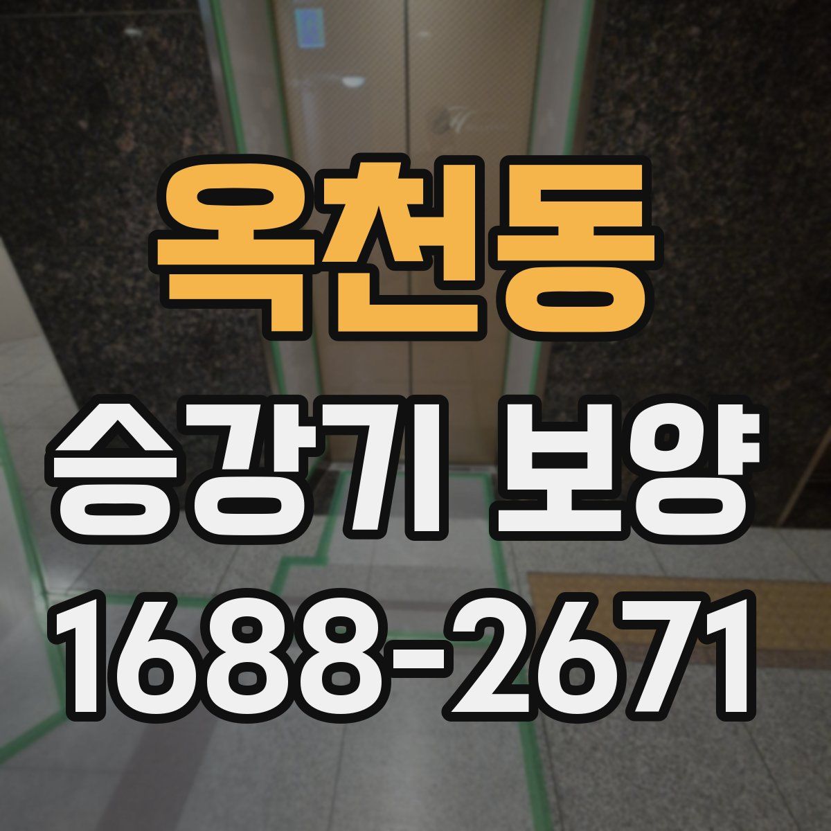 옥천동 승강기 보양