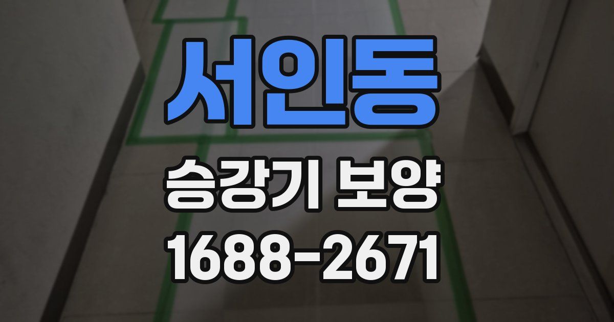 서인동 승강기 보양
