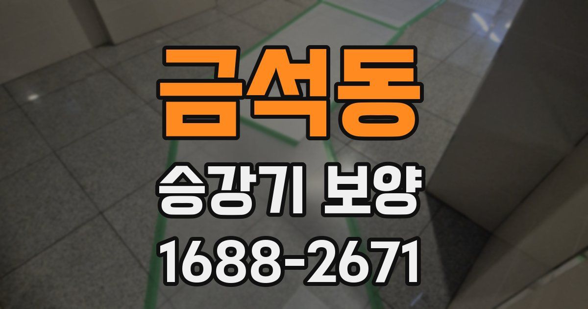 금석동 승강기 보양