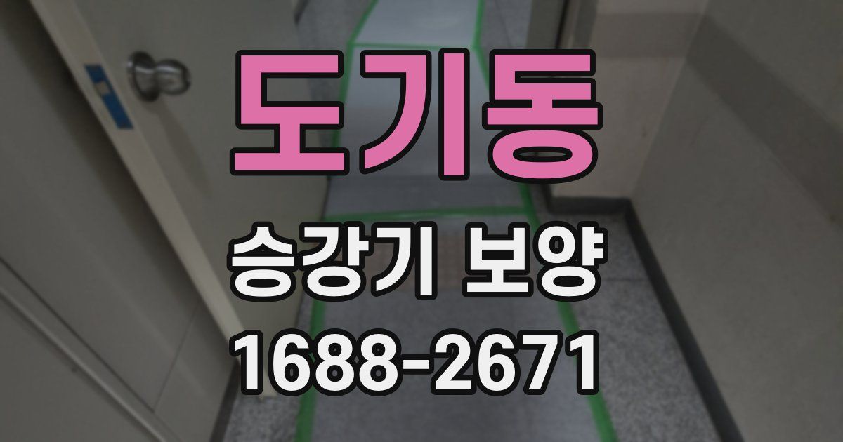 도기동 승강기 보양
