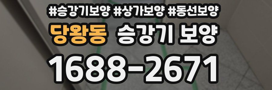 당왕동 승강기 보양