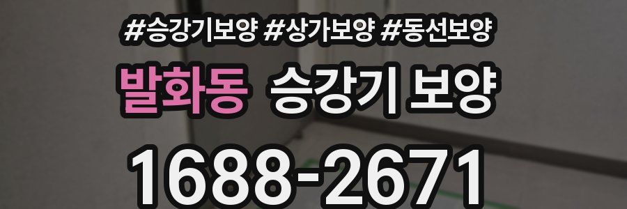 발화동 승강기 보양
