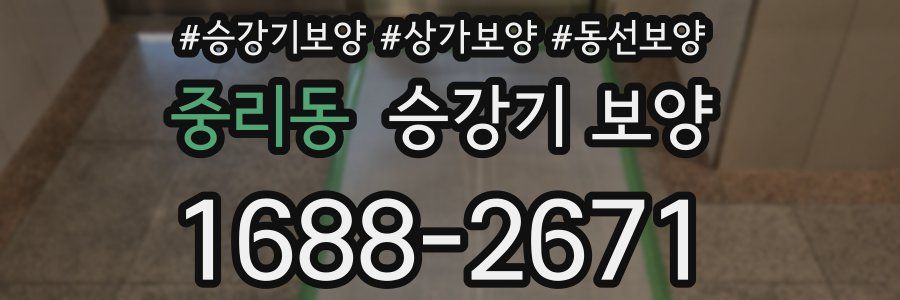 중리동 승강기 보양
