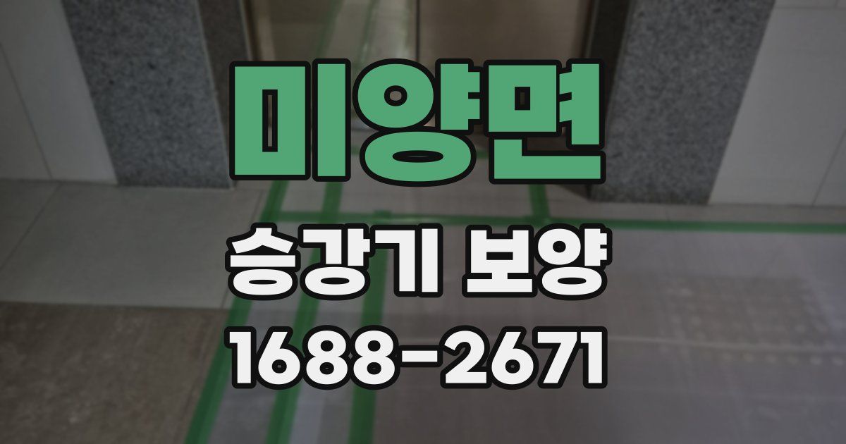 미양면 승강기 보양