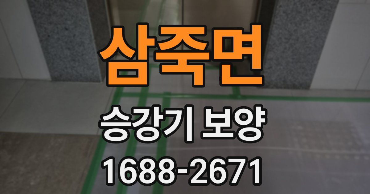 삼죽면 승강기 보양