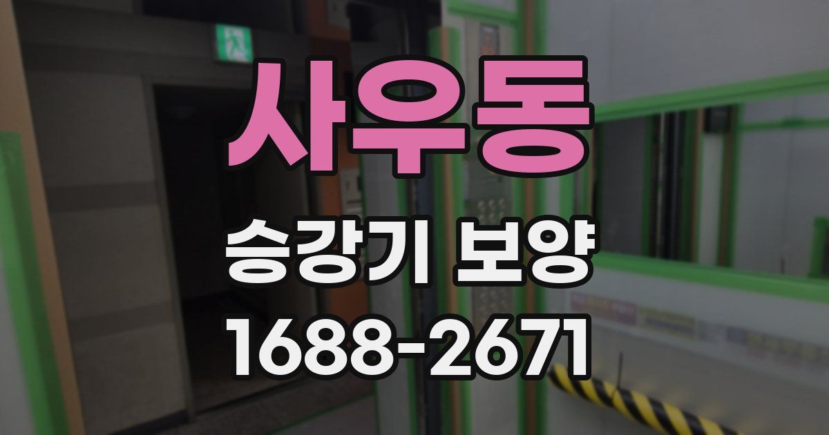 사우동 승강기 보양