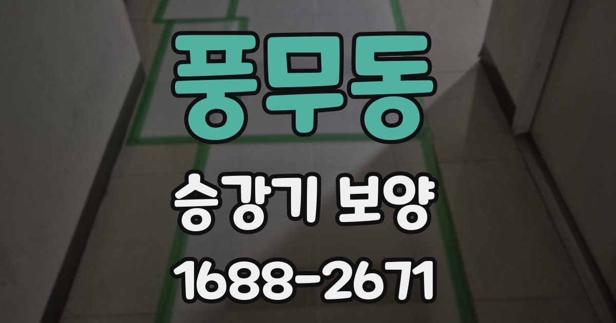 풍무동 승강기 보양