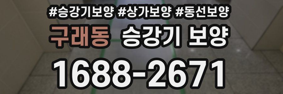 구래동 승강기 보양