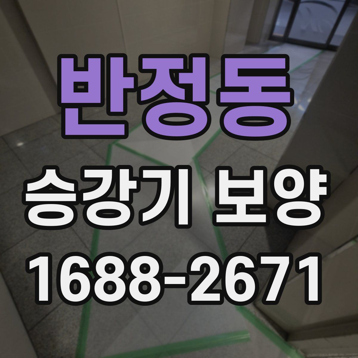 반정동 승강기 보양