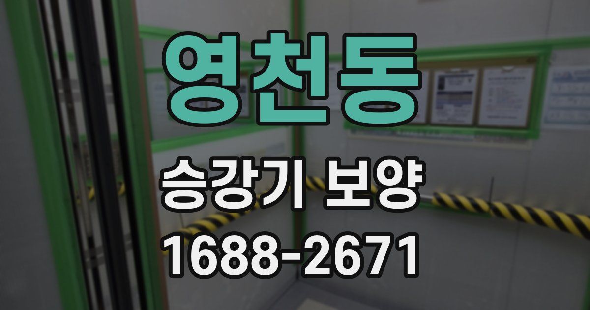 영천동 승강기 보양