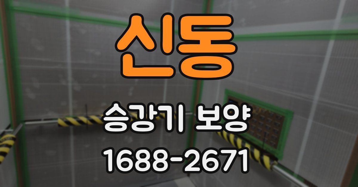 신동 승강기 보양