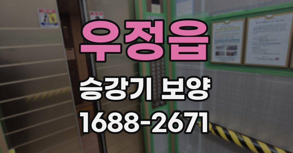우정읍 승강기 보양