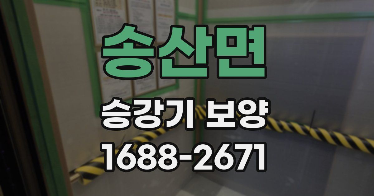 송산면 승강기 보양