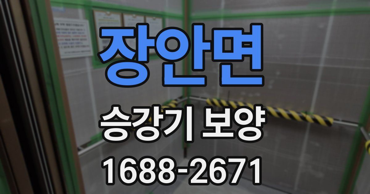 장안면 승강기 보양