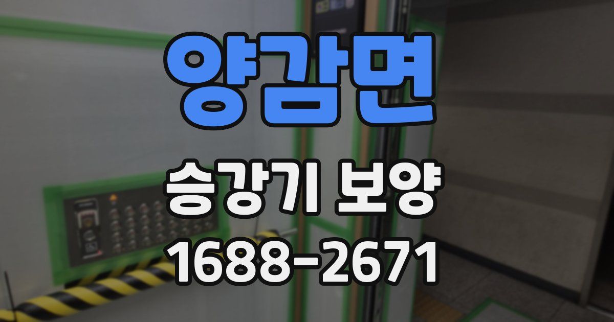 양감면 승강기 보양