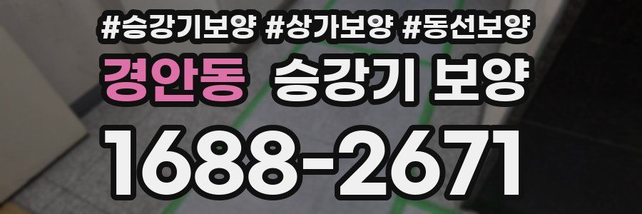 경안동 승강기 보양