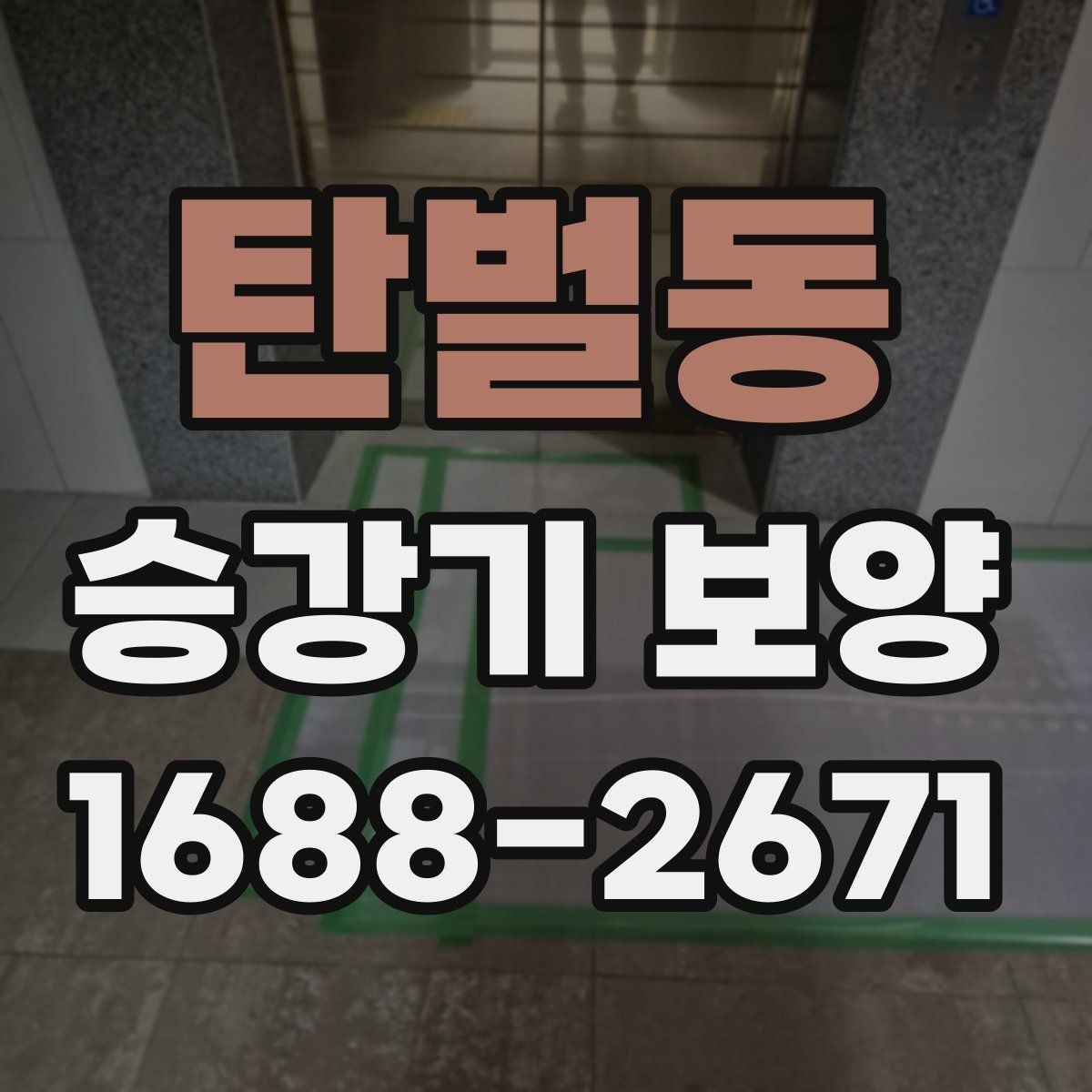 탄벌동 승강기 보양 작업 전 협의해야 할 사항