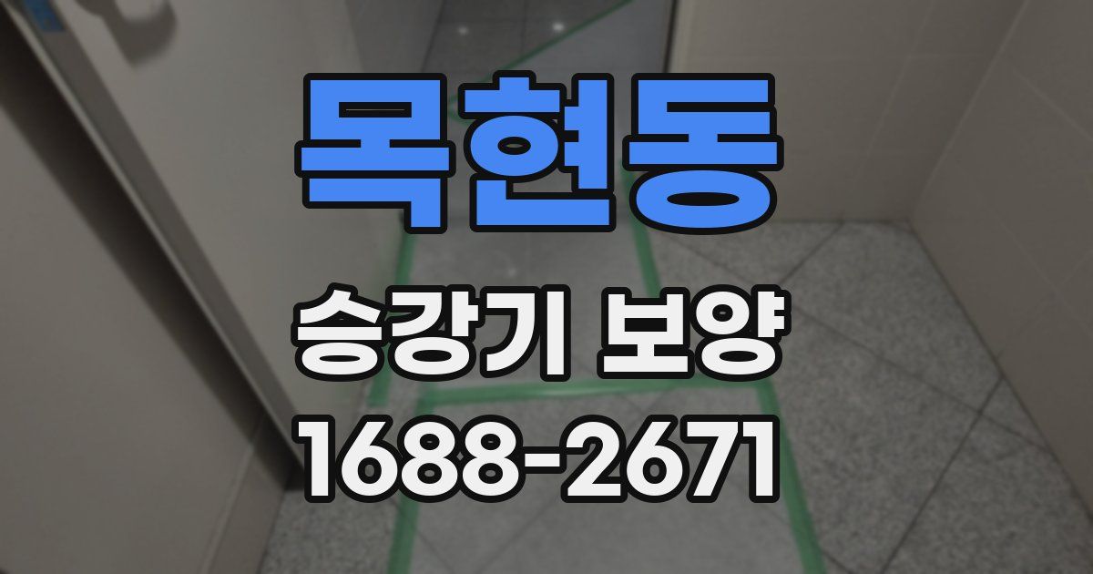 목현동 승강기 보양