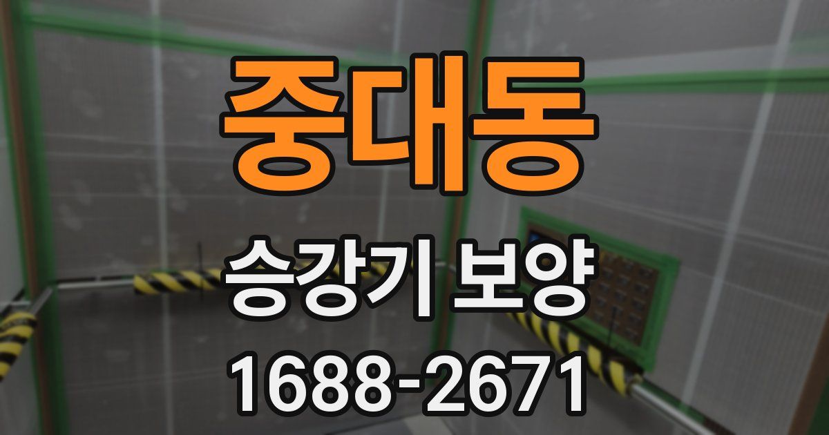 중대동 승강기 보양