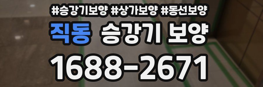 직동 승강기 보양