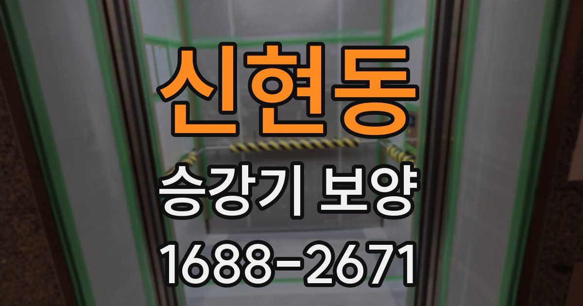 신현동 승강기 보양